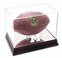 Michigan Wolverines Mahogany Logo Football Case