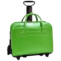 McKleinUSA WILLOWBROOK 94981 Green Detachable-Wheeled Ladies' Briefcase
