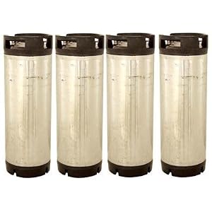 Stainless Steel 5 Gallon Reconditioned Keg Set of Pin Lock Kegs for Home Brew