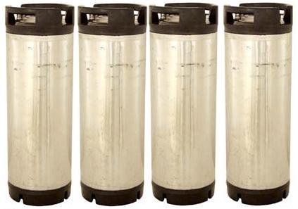 Stainless Steel 5 Gallon Reconditioned Keg Set of Pin Lock Kegs for Home Brew