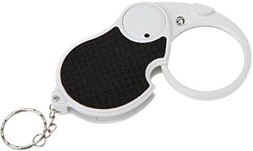 Hunter Optics BJ64091 LED Illuminated Folding Portable Magnifier with Key Chain