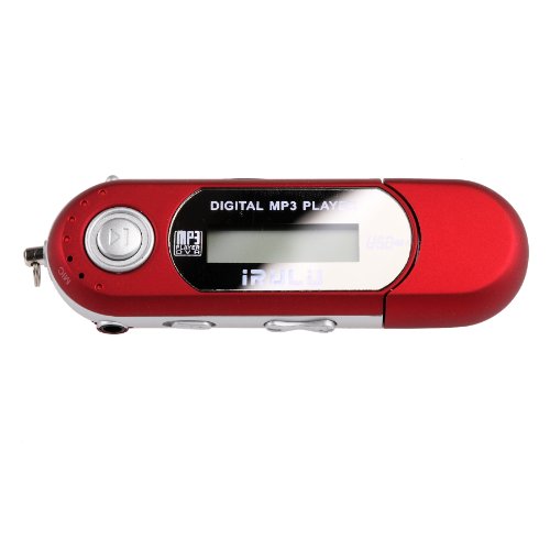 iRulu Brand 8GB USB MP3 WMA Music Player FM Radio Voice Recorder (Red)