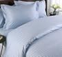 MARRIKAS 300TC Egyptian Cotton 5 PC TWIN BLUE STRIPE COMBO