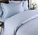 MARRIKAS 300TC Egyptian Cotton TWIN BLUE STRIPE Duvet Cover Set Image