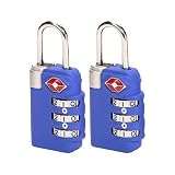 Tools & Hardware : Lewis N. Clark TSA 3-dial Combo Lock/2 pack (Black )