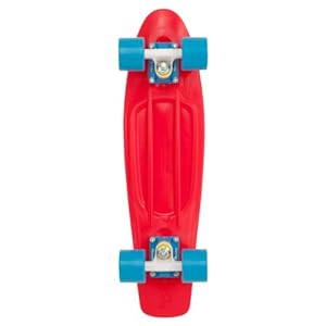 Penny Complete Skateboard, 22-Inch, Red/White/Cyan
