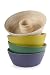 Core Bamboo 13-Inch Matte Finish Bamboo Chip & Dip Set, Eggplant image 4