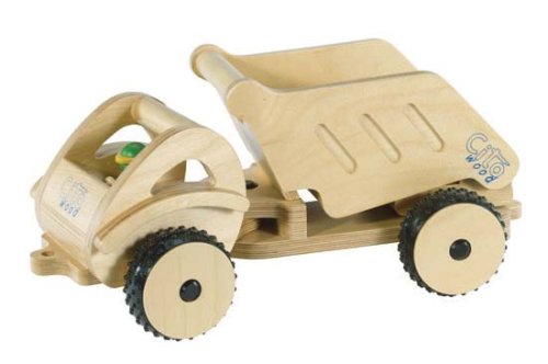 Childrens Toyshop  Toys : Wooden Vehicle - Dump Truck