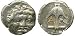 Apollonia Pontika, Thrace, c. 410 - 385 B.C.; Silver Reduced Drachm