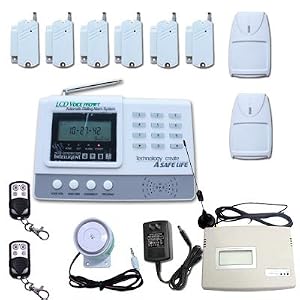 ORStore 02095 Cellular GSM Wireless Home Security Alarm System Kit, Auto Dial, LCD Display, Loud Siren, Metal Remote Controller