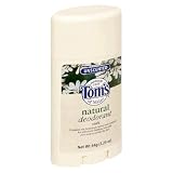 Tom's of Maine Natural Deodorant Stick, Unscented, 64 g (2.25 oz) (Pack of 6)