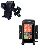 Bike Handlebar Holder Mount System for the HTC Trophy - Gomadic Brand