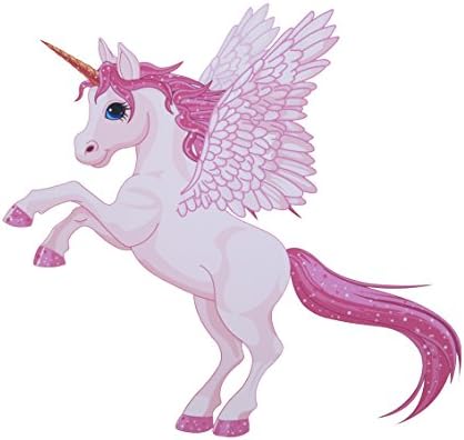 StikArt Starbright the Unicorn Peel and Stick Wall Decal - 11-inches by 11-inches