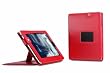 Deluxe Leather multi-view Case/Folio with Stand Feature for Apple iPad 16GB, 32GB, 64GB WiFi + Wifi 3G (Red)