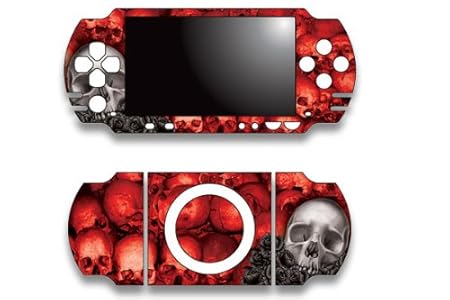 Sony PSP Slim Skin Decal Sticker - Bonecollector Red