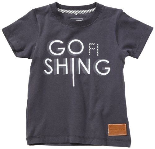 NAME IT Jungen Langarmshirt RUBEN KIDS SS TOP 112, Gr. 134/140, Grau (STONE GREY) Preisvergleich