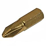 Silverline Phillips Gold Screwdriver Bits 10 Pack No.1x 25mm Power Tools