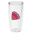 Caribbean Fan Shell 16 oz Insulated Beverage Tumbler, Clear