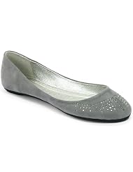 Chic Damenschuhe Ballerinas Slippers m Strassstein JW593