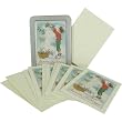 Boy with Snowman Cavallini Glitter Greetings Boxed Set of 10 Holiday Cards with Envelopes
