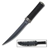 Black Tanto Bowie Knife w/ Quick Pull Sheath