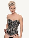 Corset Satin Tapestry Brocade Metal Boned Lace Up Back