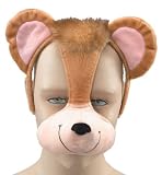 Plush Animal Mask with Sound – Monkey