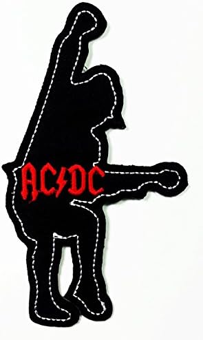 AC/DC ACDC AC DC Heavy Metal Rock Punk Music Band Logo Polo T shirt Patch Sew Iron on Embroidered Costum...