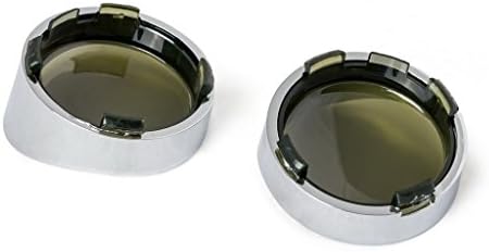CHROME TURN SIGNAL Light Smoke LENS LENSES VISOR HARLEY Road Glide King Fatboy