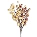 Inspired By Nature Pair of Sweet Beige and Burgundy Primitive Artificial Berry Bundles with Hand Wrapped Stems for Embellishing and Decorating