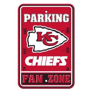 NFL Kansas City Chiefs Plastic Parking Sign