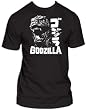 Men's Godzilla Scream Black and White T-shirt