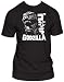 Men's Godzilla Scream Black and White T-shirt