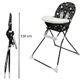 Chaise haute pliante black emotion