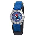 Marvel Comics Kid's MA0103-D2790-BlueVelcro Marvel Spider-Man Classic Time Teacher Watch
