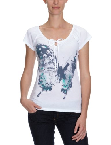 MEXX Damen T-Shirt, N1ME5038, Gr. 44 (XXL), Wei&szlig; (100) Preisvergleich