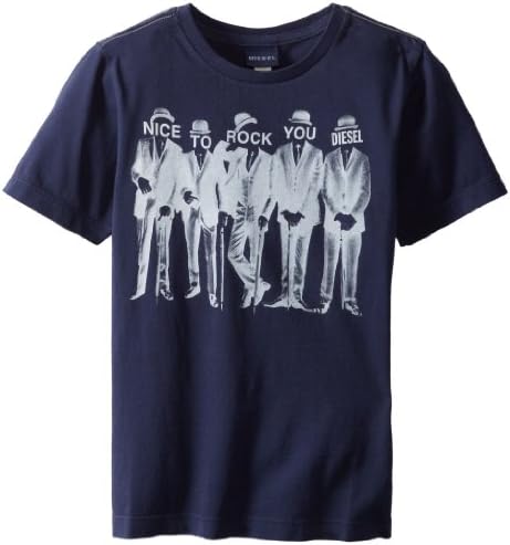 Diesel Boys 8-20 Tihhy "Nice To Rock You" Men In Suits T-Shirt