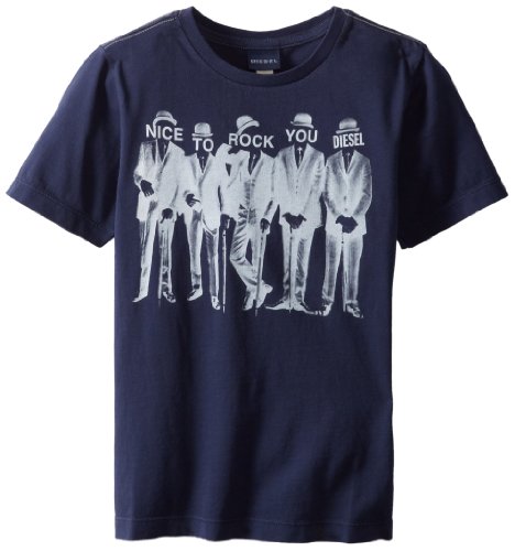 Diesel Boys 8-20 Tihhy "Nice To Rock You" Men In Suits T-Shirt