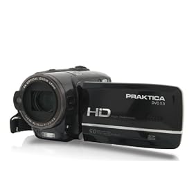 Praktica - DVC 5.5 - Cam�scope � carte m�moire SD / SDHC - HDMI Full HD / Zoom optique 5 x / �cran 7,6 cm (3") / Photo 5 m�gapixels + Sacoche (Import Allemagne)