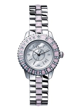 Dior Watches:Christian Dior Women's CD113110M001 Christal Diamond Mother-Of-Pearl Dial Watch Images