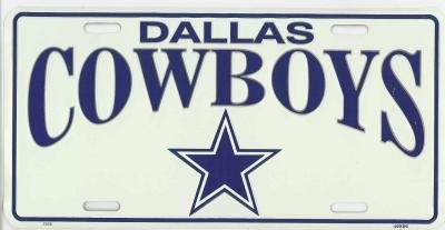 Dallas Cowboys NFL Metal License Plate
