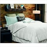 10" Baffled Boxstitch White Goose Down Comforter Size: Queen