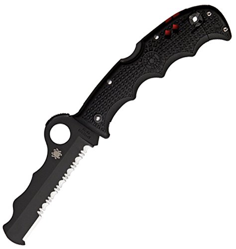 Spyderco Assist with Carbide Tip FRN Combination Edge Black Blade Knife Spyderco Assist with Carbide Tip FRN Combination Edge Black Blade Knife