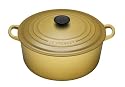 Le Creuset Cast Iron Round Casserole, Olive, 24 cm