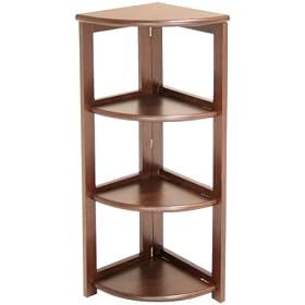 Bookcase - Flip-Flop 3 Shelf Folding Corner Bookcase - HBCFC3412 by Regency Office Furniture