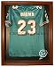 Miami Dolphins Cabinet Style Jersey Display Case - Brown