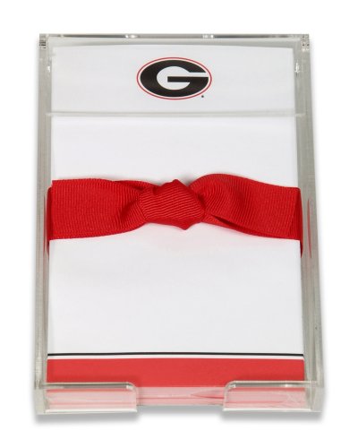Palm Tree Paperie University of Georgia Bulldogs Acrylic Note Set, 150 Sheets