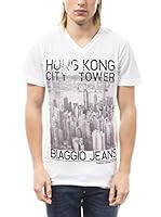 BIAGGIO Camiseta Manga Corta (Blanco)