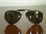 Ray Ban RB3428 Shiny Gold Polarized Green Silver Mirror 001 M4 58MM Sunglasses