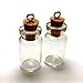 Moxx 10 Small Glass Cork Bottles Charm Kit 1 Inch Message Jewelry